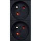 13. GEMBIRD LISTWA ZASILAJĄCA RACK (PDU) 9 GNIAZD FR, 1U, 16A, WTYK FR, 2M