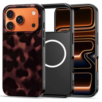 3. Etui Tech-Protect Lamano MagSafe na iPhone 17 Pro Max - czarno-czerwone