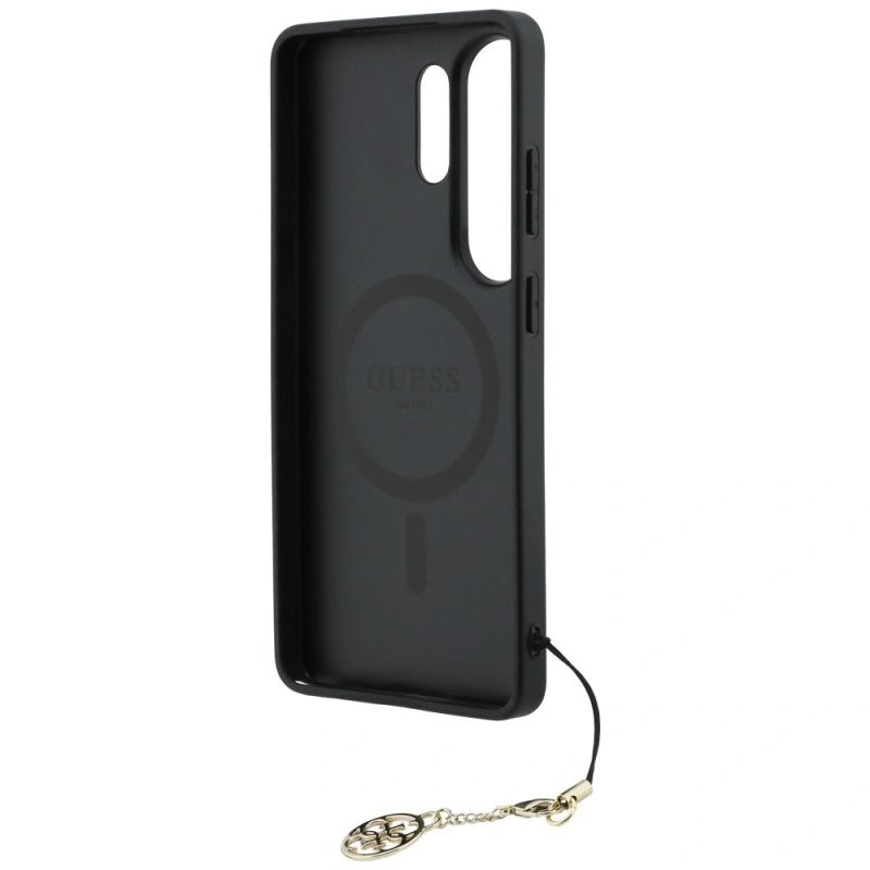 13. Etui Guess 4G Classic Logo Charm MagSafe na Samsung Galaxy S26 Ultra - różowe