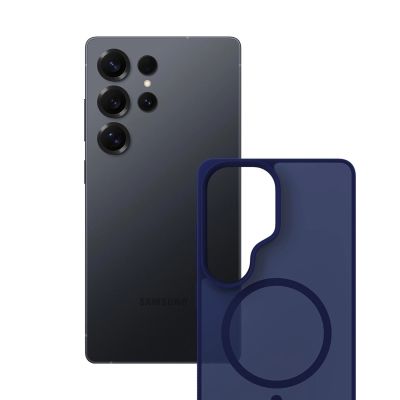 12. Etui 3mk Smoke MagCase na Samsung Galaxy S25 Ultra - niebieskie-półprzezroczyste