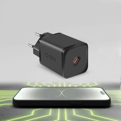 7. Ładowarka sieciowa SBS TETRGAN1C45W 45W GaN USB-C z Power Delivery - czarna