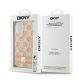 8. Etui DKNY IML Checkered Mono Pattern & Printed Stripes MagSafe na iPhone 15 / 14 / 13 - różowe