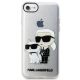 5. Etui Karl Lagerfeld Glitter Karl&Choupette na iPhone 7 / 8 / SE 2020 / SE 2022 - przezroczyste