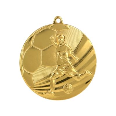 Medal złoty- piłka nożna - medal stalowy
