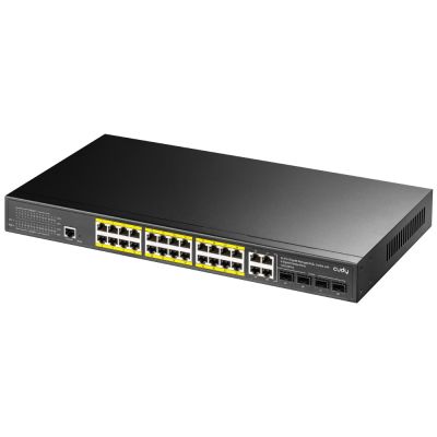 2. Switch CUDY GS2028PS4-300W 24-Port Gigabit L2 Managed PoE+ 300W  4x Gigabit Combo Ports