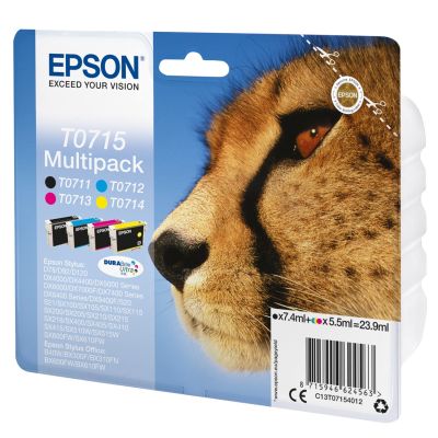 2. Epson Multipack 4-kolorowy T0715 DURABrite Ultra Ink