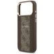 6. Etui Guess 4G Stripe MagSafe na iPhone 17 Pro Max - brązowe
