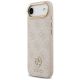 2. Etui Guess 4G Strass Logo & Big Strap Metal Buttons MagSafe na iPhone Air - różowe