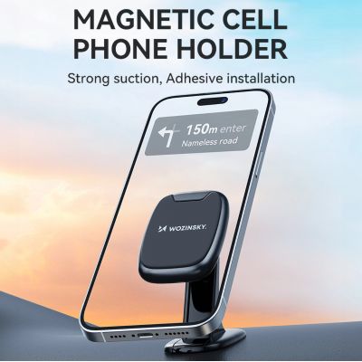 5. Uchwyt Wozinsky WUMTD na telefon magnetyczny na deskę rozdzielczą w samochodzie - czarny
