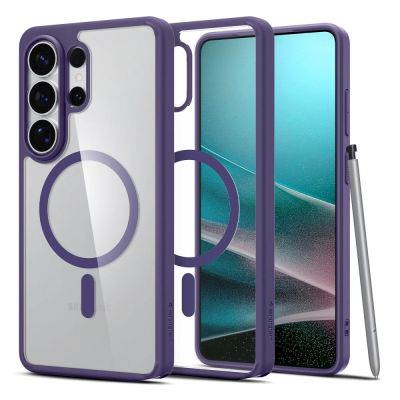 Etui Spigen Ultra Hybrid Mag MagSafe na Samsung Galaxy S26 Ultra - przezroczysto-granatowe