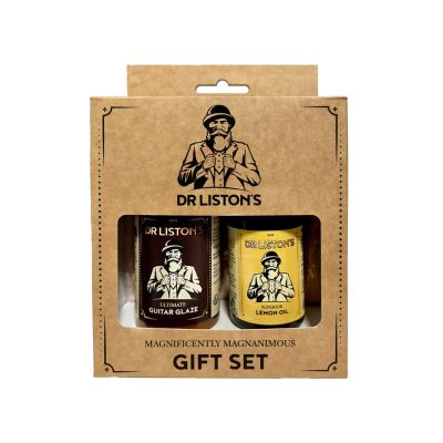 Dr. Liston’s Guitar Glaze Gift Set DR-GS-GGLO - zestaw do pielęgnacji gitary z nabłyszczaczem i olejkiem cytrynowym