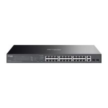 TP-Link ES228GP przełącznik sieciowy Zarządzany L2 Gigabit Ethernet (10/100/1000) Obsługa PoE Czarny