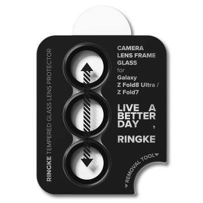4. Osłona aparatu Ringke Camera Frame Protector 2-Pack na Samsung Galaxy Z Fold 7 / 8 Ultra - czarna