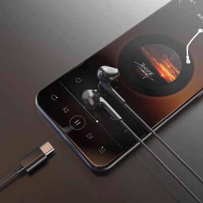 2. Słuchawki Dudao X3C douszne przewodowe USB-C 1.2m - czarne