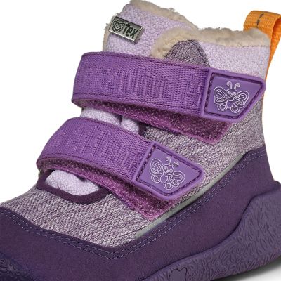 8. Buty zimowe barefoot do nauki chodzenia Affenzahn Snuggy Butterfly (01502-40214)