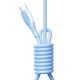 2. Kabel Joyroom S-A59 Vibrant Series 30W USB-C - Lightning 1,2m - niebieski