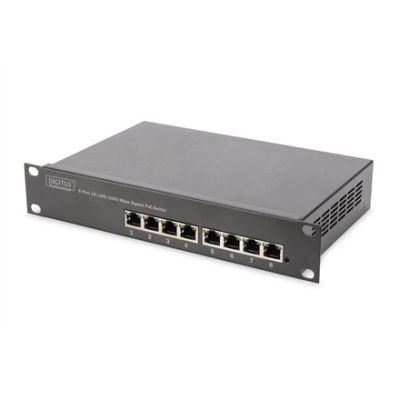 6. Digitus 10-calowy 8-portowy przełącznik Gigabit Ethernet PoE
