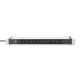 21. Listwa zasilająca PDU 19" Rack, 12x gniazdo C13 16A/230 V, 2.0m, 1x wtyk unischuko, 16A, aluminiowa