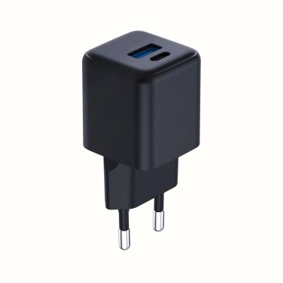 12. Ładowarka sieciowa 3mk Hyper GaN Charger 20W QC4+ PD PPS USB-C USB-A - czarna