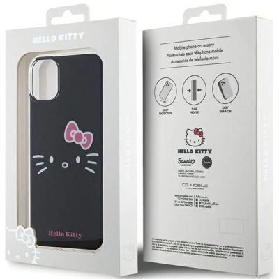 8. Etui Hello Kitty IML Kitty Face na iPhone 11 / Xr - czarne