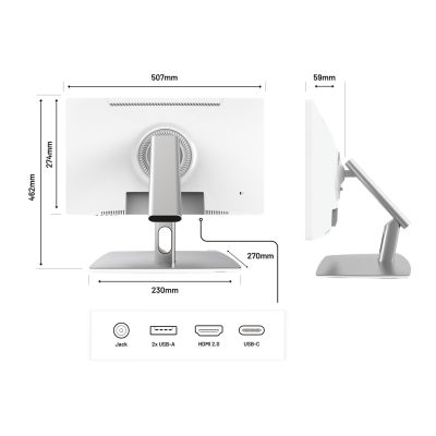 3. Monitor JAPANNEXT 54,6cm JN-IPS2152FHDR-C65W-FLD-T HDMI/DP Touch FHD