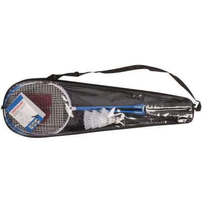 4. ZESTAW DO BADMINTONA W POKROWCU NIEBIESKI 6W1 DONNAY
