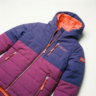 3. Kurtka zimowa dziecięca Trollkids Kids Hemsedal Snow Jacket XT ocieplana wodoodporna fioletowa (513-154)