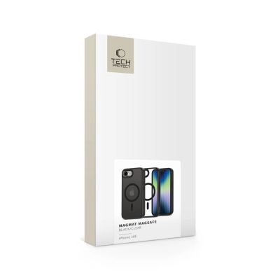 5. Etui Tech-Protect MagMat MagSafe na iPhone 16e /17e - czarne-przezroczyste