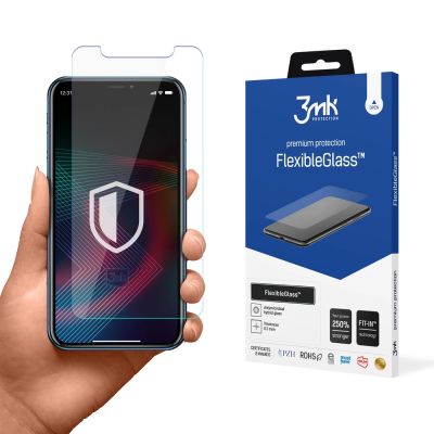Szkło hybrydowe 3mk FlexibleGlass™ na iPhone XR