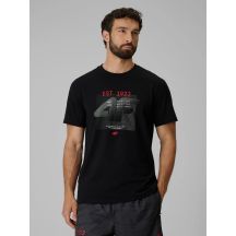 T-shirt regular z nadrukiem męski 4F 4FRSS26TTSHM4039-20S