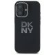 Etui DKNY Liquid Silicone Metal Logo na iPhone 16 - czarne
