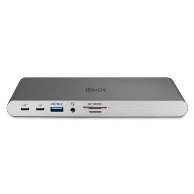 5. Lindy 43349 stacja dokująca Przewodowa USB 3.2 Gen 1 (3.1 Gen 1) Type-C Srebrny