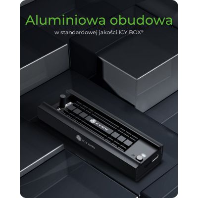 8. ICY BOX IB-180MC-C31 Obudowa SSD Czarny M.2