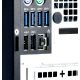 3. Smartkeeper NL03P2BK bloker portów Blokada portu RJ-45 Czarny 100 szt.
