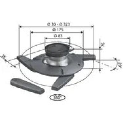Vogels EPC6545 Uniwersalny uchwyt sufitowy do projektora Max 22LB