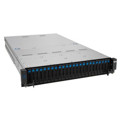 2. Platforma Asus Rack (2U) RS521A-E12-RS24U AMD Epyc 9005/9004 (16x NVMe/8x SATA HS, 2xM.2, 2x1Gbe, IPMI, 1+1 2000W)