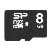Karta pamięci Silicon Power microSDHC 8GB Class 10 + ADAPTER microSD-SD (SP008GBSTH010V10SP)
