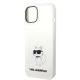 6. Etui Karl Lagerfeld Silicone Choupette MagSafe na iPhone 14 Plus - białe
