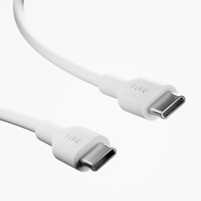 6. Ładowarka Puro Daily Prolite 45W USB-C USB-A Power Delivery z kablem USB-C - biała