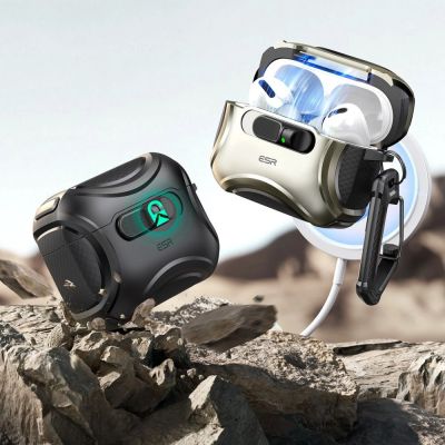 5. Etui ESR Cyber FlickLock MagSafe na AirPods Pro 3 - czarne