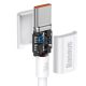 8. Kabel Baseus CATYS-C02 USB-C - USB-C PD QC FCP 100W 5A 2m - biały