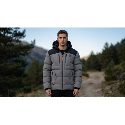 6. Parka męska Geographical Norway CACHOT GREY DB MEN 068 (WA1698H/GN-GREY)