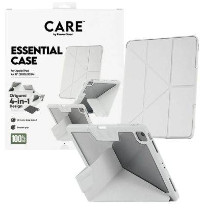 4. Etui Care by PanzerGlass Y fold do iPad Air 13" 2024 / 2025 - jasnoszare