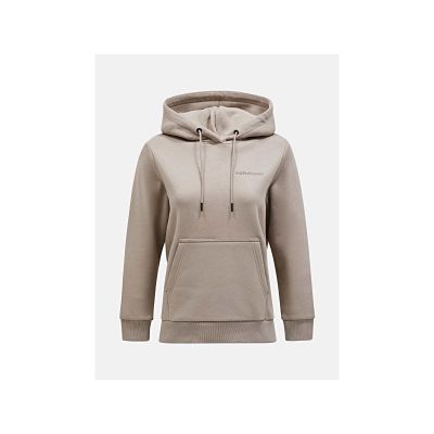 Bluza Peak Performance W Original Small Logo Hood beżowy
