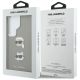 8. Etui Karl Lagerfeld Saffiano Double Heads Metal na Samsung Galaxy S26 Ultra - srebrne