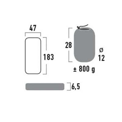 6. Materac High Peak Texas 185x47x6,5cm 41003