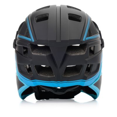 5. Kask rowerowy full-face Meteor Hydra M 55-58 cm czarny/niebieski