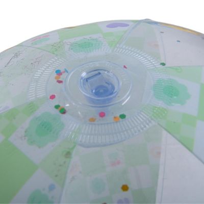 4. PIŁKA PLAŻOWA DMUCHANA 50CM BROKAT ZIELONY 53197