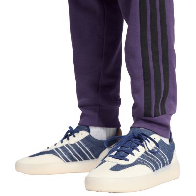11. Spodnie męskie adidas Essentials 3-Stripes Fleece fioletowe JX0750