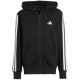 10. Bluza dla dzieci adidas Essentials Full-Zip czarno-biała JD6494